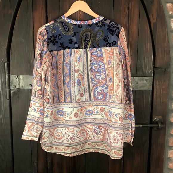 Anthropolgie Aratta Silent Journey Sheer boho top M - Picture 2 of 4
